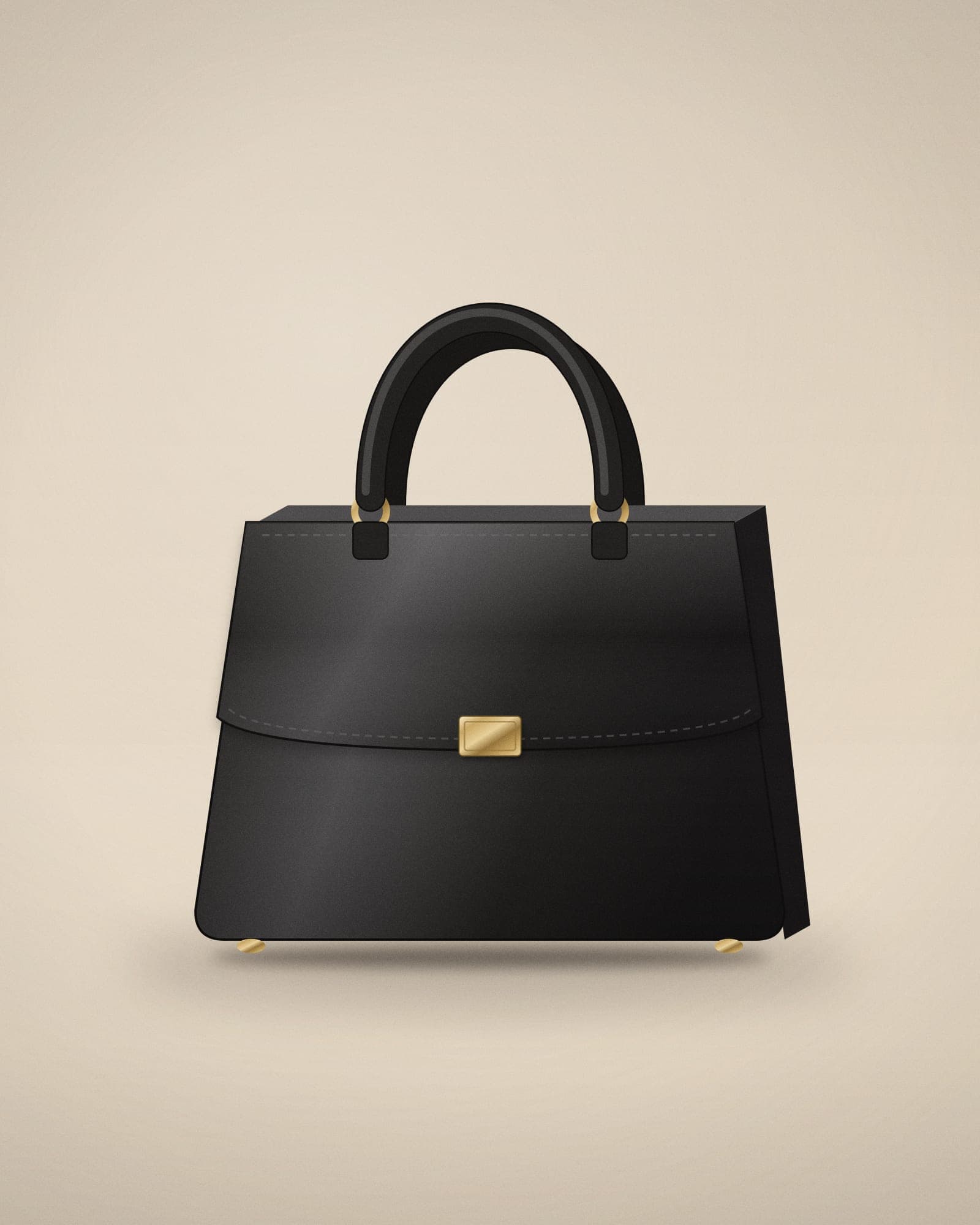 Hermès Birkin 30 Togo Noir Gold Hardware — front view