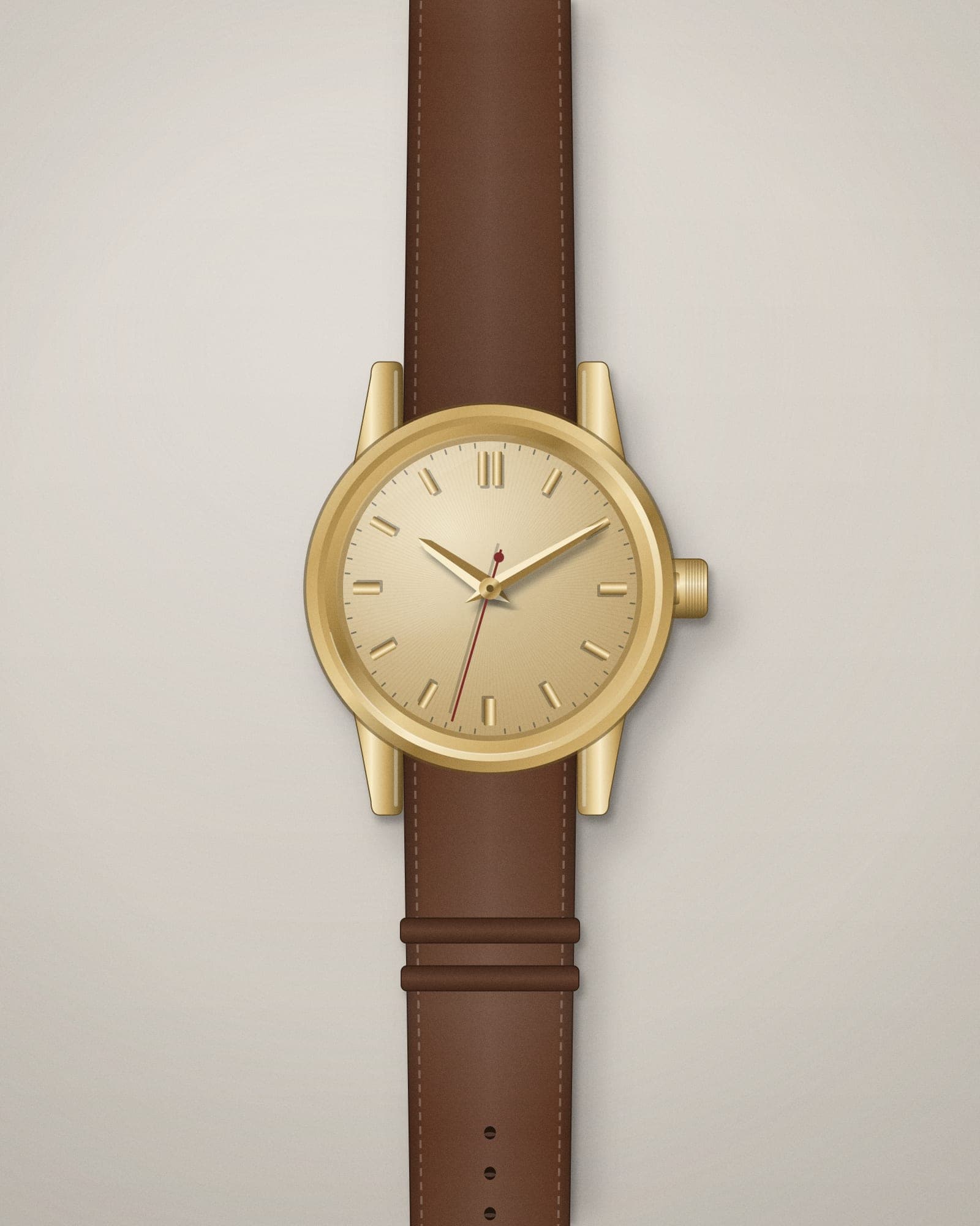 Rolex Day-Date 40 Champagne Dial — front view