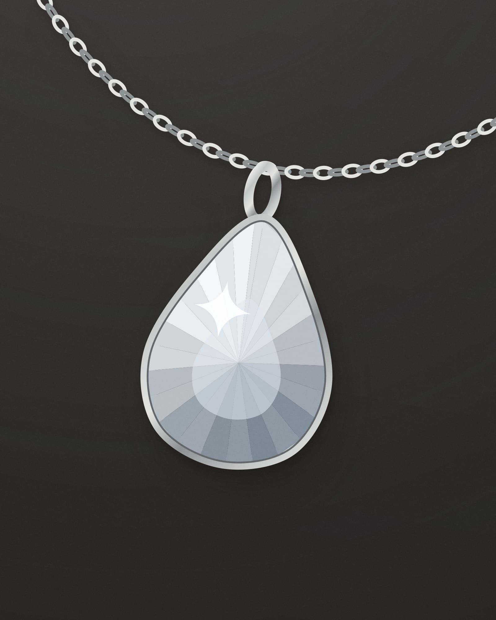 Tiffany & Co. Victoria Diamond Pendant, Platinum — detail view