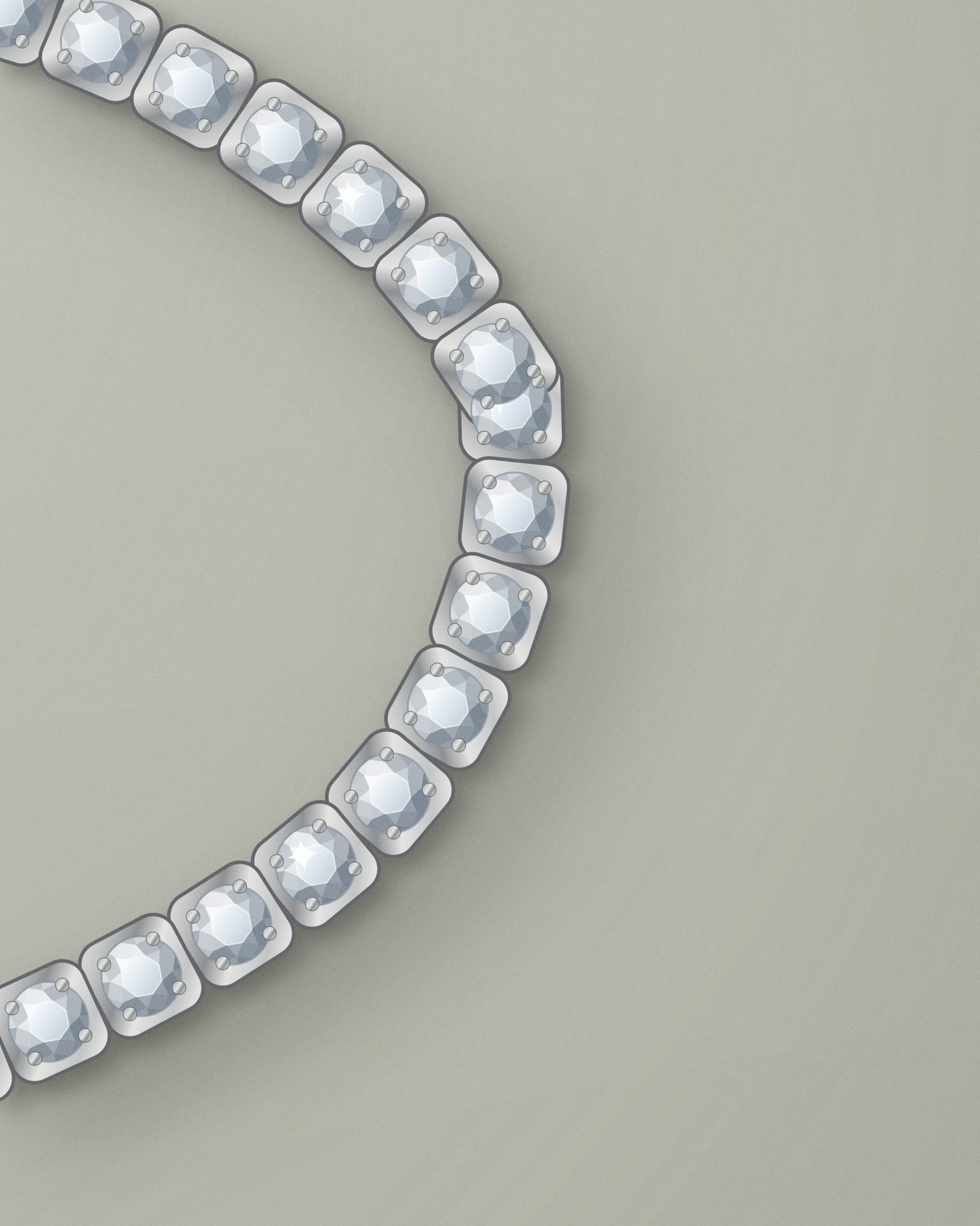 Cartier Juste un Clou Bracelet with Diamonds — detail view