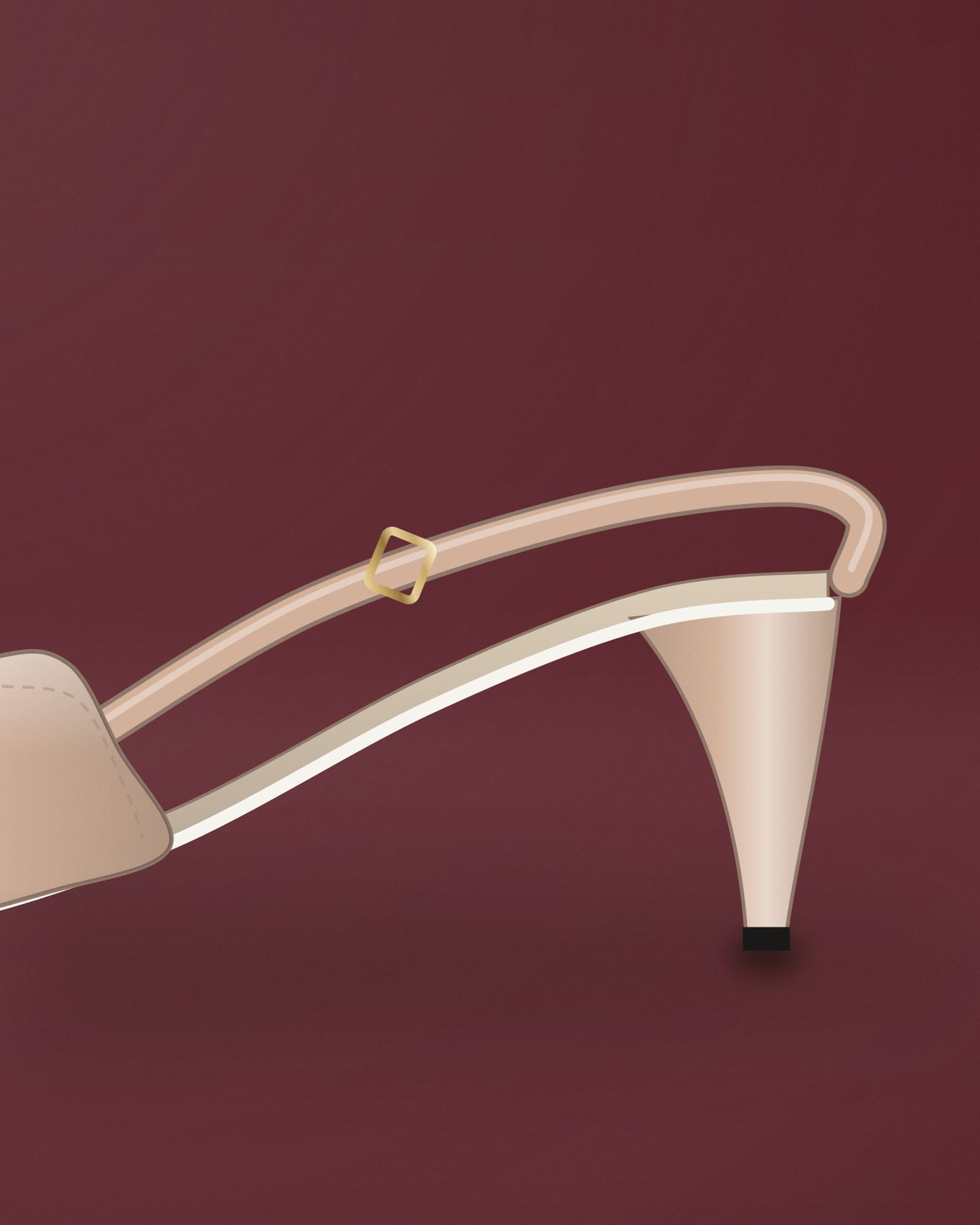 Valentino Rockstud Slingback Pumps 65 — detail view