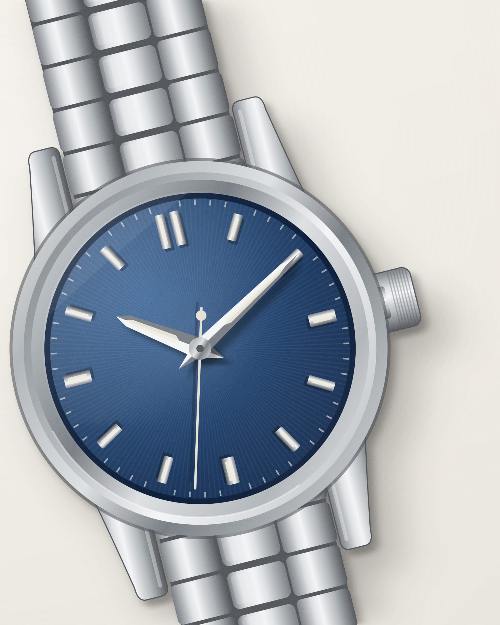 Patek Philippe Nautilus Blue Dial — detail view