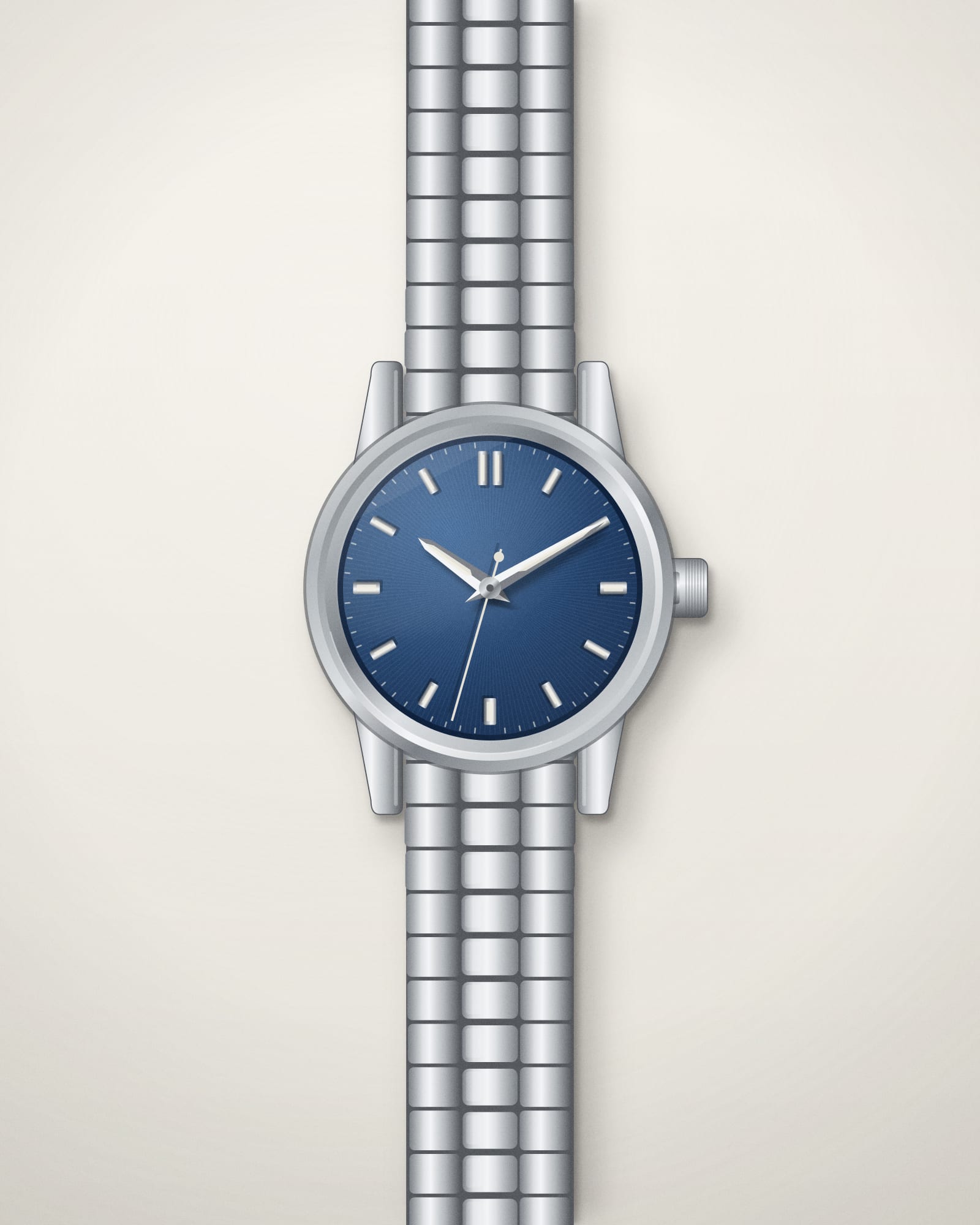 Patek Philippe Nautilus Blue Dial — front view