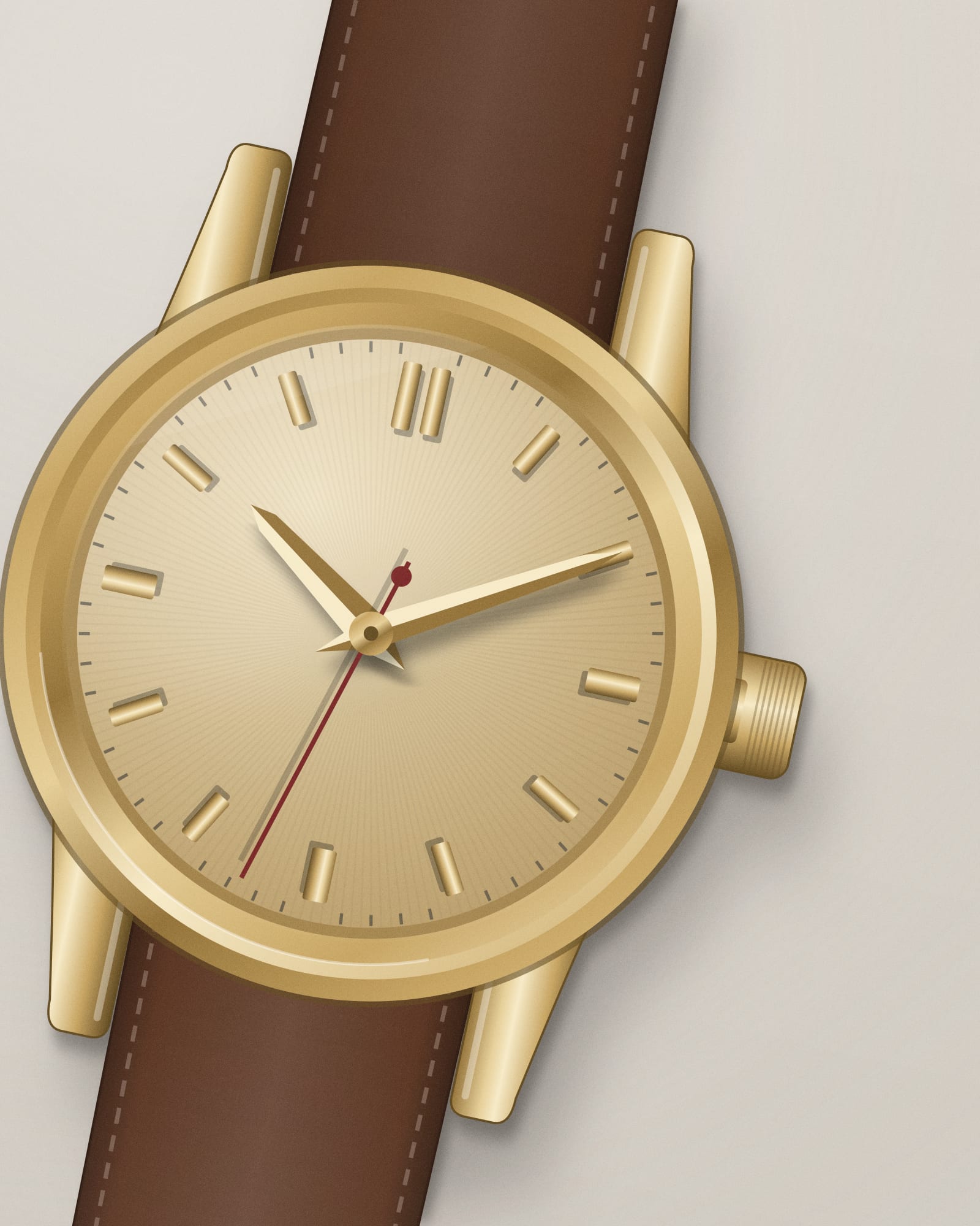 Rolex Day-Date 40 Champagne Dial — detail view
