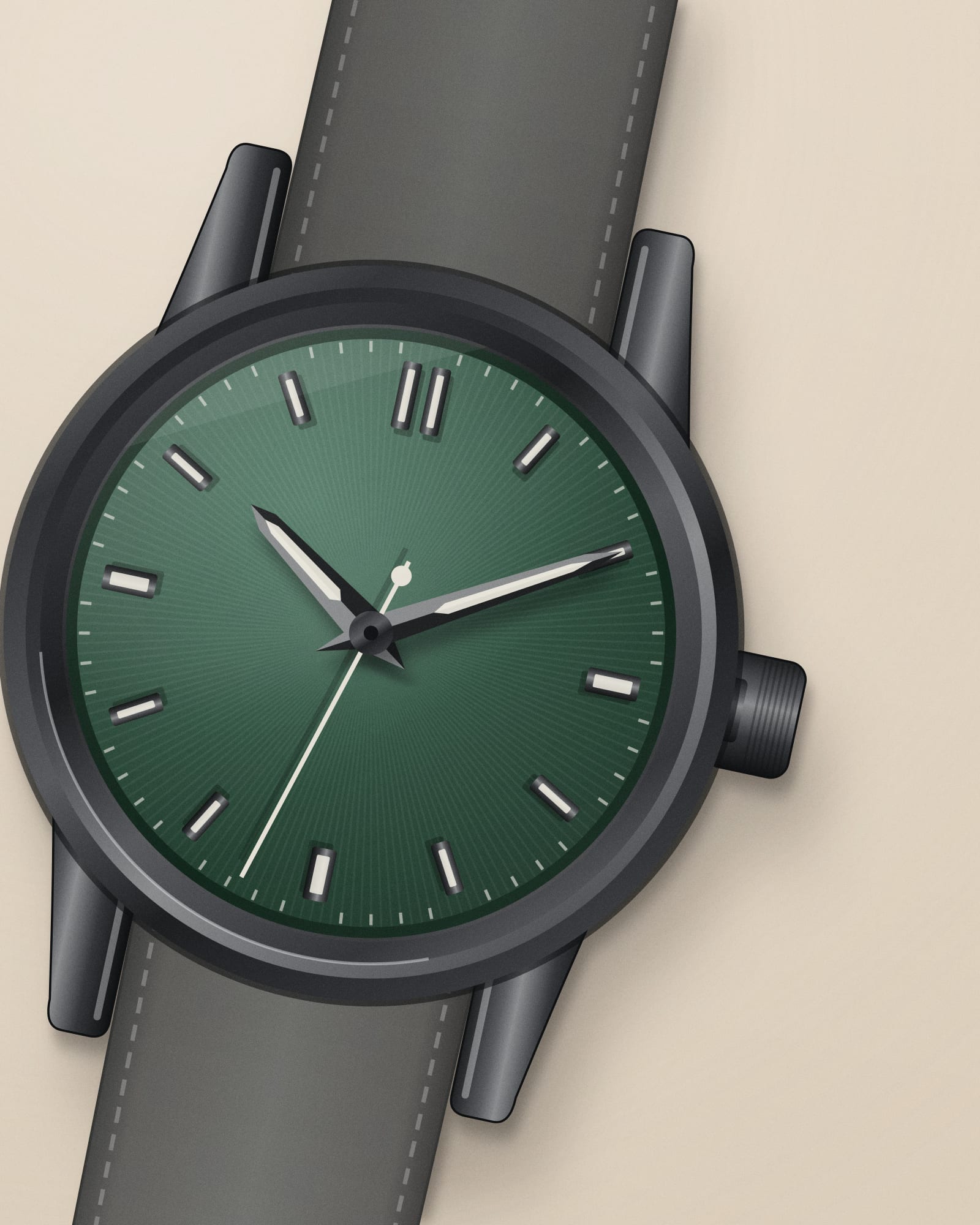 Omega Seamaster Aqua Terra 150M Green — detail view