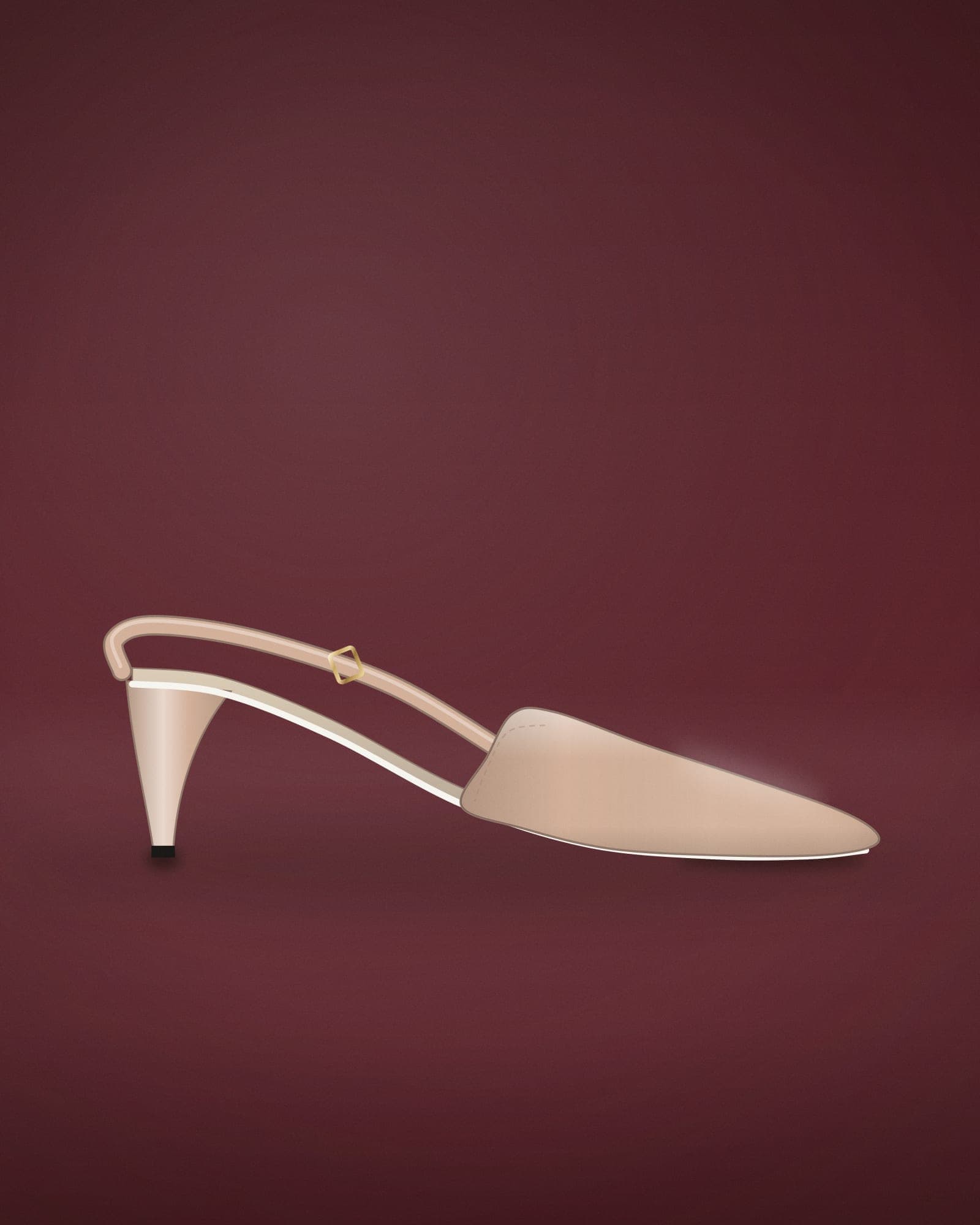 Valentino Rockstud Slingback Pumps 65 — front view